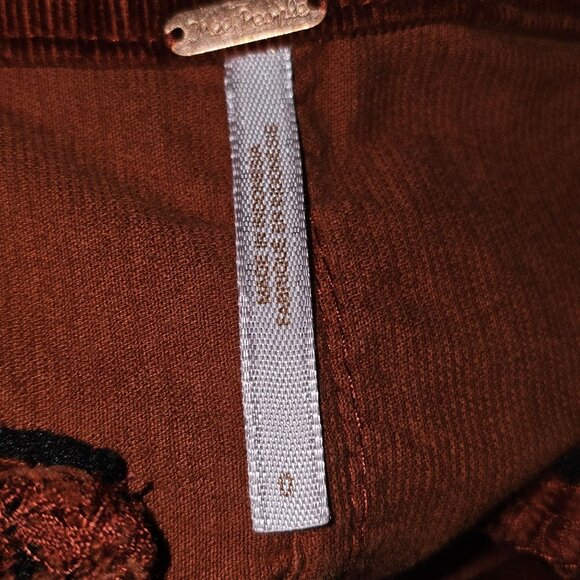 Free People Old School Love Overall Corduroy Dress in Copper GB658379, Sz XS - Picture 7 of 8